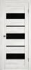 Межкомнатная дверь Владимирская Фабрика Дверей Atum 23 Nord Vellum стекло Black Gloss 700x2000