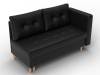 Кушетка Лига Диванов Лига-098 132582 Черный фото 3