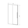 Душевая дверь Vincea Slim-N VDS-4SN130CLG профиль брашированное золото, стекло прозрачное, 130x195 фото 4