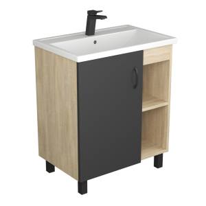 Тумба под раковину Uncoria Дора 70 57024 дуб сонома, графит