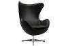 Кресло Bradex Home Egg Style Chair RF 0539 черный, натуральная кожа