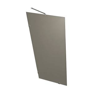 Душевая перегородка MaybahGlass MGD-262-4 79x195, стекло бронза 8 мм, профиль хром глянцевый