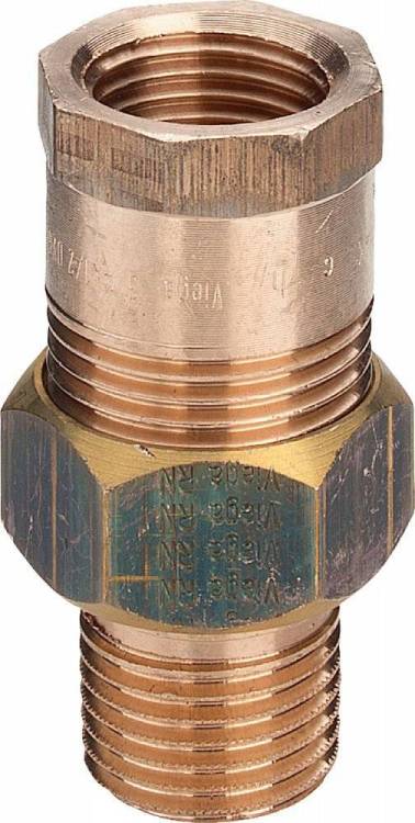 Соединительный элемент Viega резьбовой модель 3341 1/2x1/2 арт. 447007, бронза