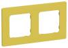 Рамка 2-постовая IEK Flite FI-M22-32-20-K44 желтый карри