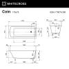 Ванна из искусственного камня WHITECROSS Coin 170x75 белая матовая фото 4