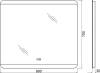 Зеркало BelBagno SPC-CEZ-800-700-LED-TCH-WARM с подсветкой фото 8