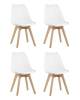 Набор из 4 стульев Stool Group Frankfurt Y863 white X4 белый