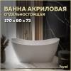 Акриловая ванна Teymi Ellie T130115 белая матовая, 170x80