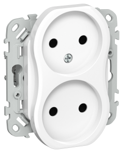 Розетка 2-местная IEK Flite FI-R20-10-K01 белый