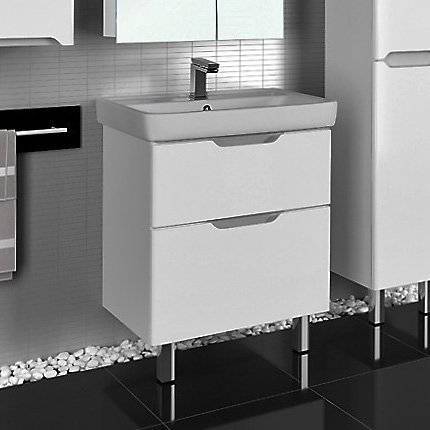 Тумба с раковиной Dreja Q Plus 70 белая