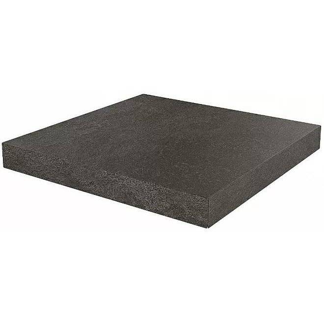 Ступень Kerama Marazzi Про Стоун DD600720R\GCA Угловая Клееная Черный 33x33