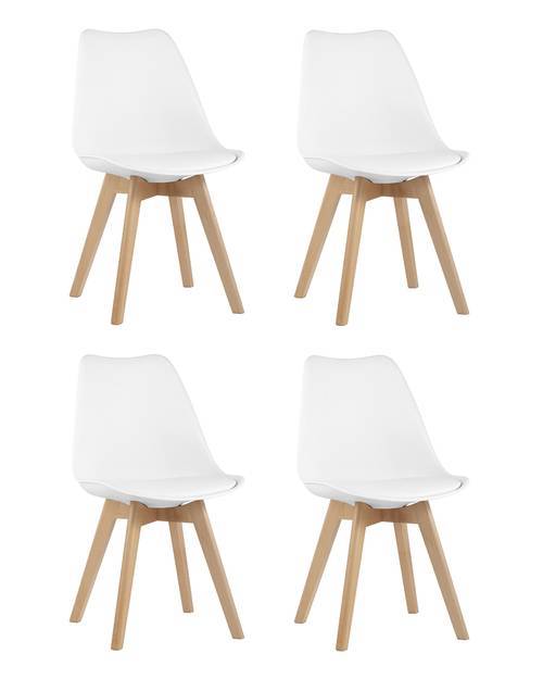 Набор из 4 стульев Stool Group Frankfurt Y863 white X4 белый