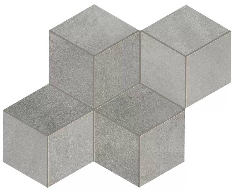 Мозаика Atlas Concorde Blaze A0UL Aluminium Mosaico Esagono Lapp 30x35