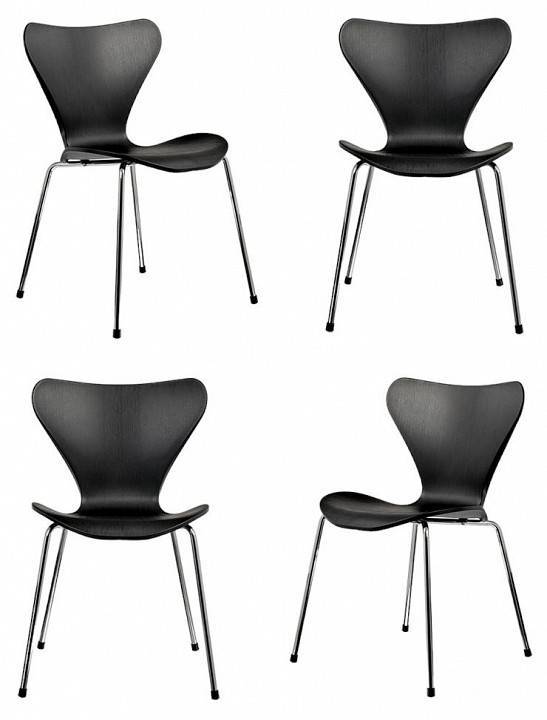 Комплект стульев Bradex Home Seven Style FR 0425K черный 4 шт.