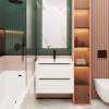 Тумба с раковиной La Fenice Tesoro NFNC-01-TES-PB-100-2-3-100 платиновый белый, 100 см фото 3