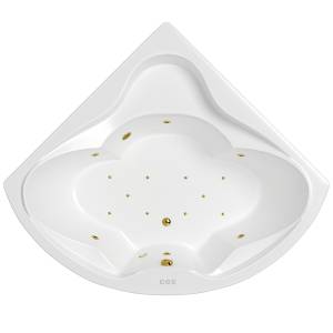 Акриловая ванна WHITECROSS Konsul 150x150 0110.150150.100.RELAX.GL с гидро и аэромассажем, 