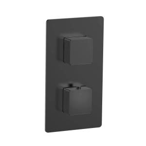 Термостатический смеситель AQUAme Savona AQM8809MB с внутренней частью, черный матовый