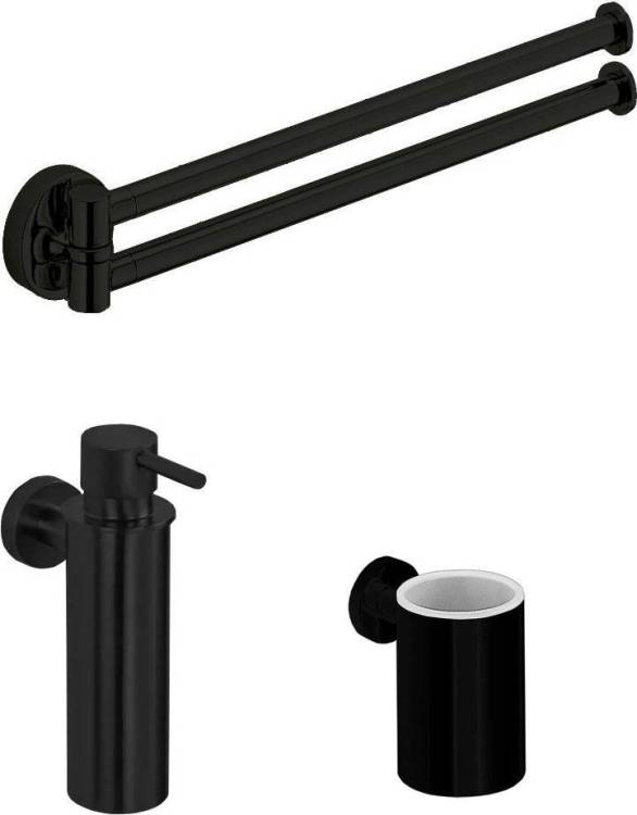 Набор Colombo Design Дозатор Plus W4981.NM + Стакан Plus W4902.NM + Полотенцедержатель Plus W4913.NM