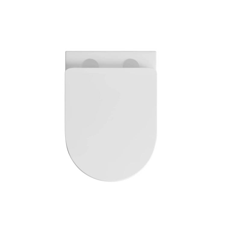 Унитаз подвесной Aquatek Таурус AQ1580T-00 безободковый, с крышкой-сиденьем микролифт