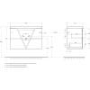 Тумба под раковину Belbagno Vittoria VITTORIA-900-2C-SO-GO-P 90x45x57 Grigio Opaco подвесная с двумя выкатными ящиками фото 9