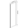 Боковая стенка Vincea Garda VSG-1G100CLB черный, стекло прозрачное фото 2