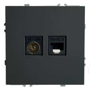 Розетка TV + компьютерная RJ-45 Stekker RST00-5106-05 49846