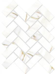 Мозаика Vallelunga Cava 6000886 Herringbone Satin Finish 31x24.5