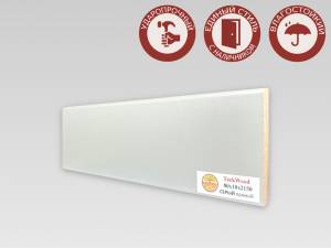 Плинтус МДФ TeckWood цветной Серый 2150x80x10