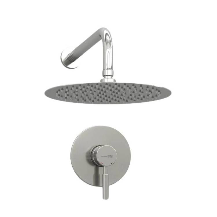 Душевой комплект Wasserkraft A12497 с верхней душевой насадкой, серый, встраиваемый