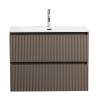 Тумба с раковиной BelBagno UNO-MINI 90 бежевая матовая