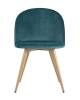 Набор из 4 стульев Stool Group Лион DC-69030A HLR-60 X4 с ромбами аквамарин фото 3