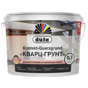 Грунт для внутренних и наружных работ Dufa Retail Kontakt-Quarzgrund RD328 глубокоматовый 4 кг