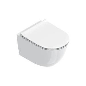 Унитаз подвесной Catalano Sfera 0551200021 + 0511500001 + 9056060000 безободковый, с крышкой-сиденьем микролифт