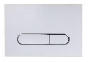 Кнопка смыва Esbano Fram OVL-17GW Glossy White