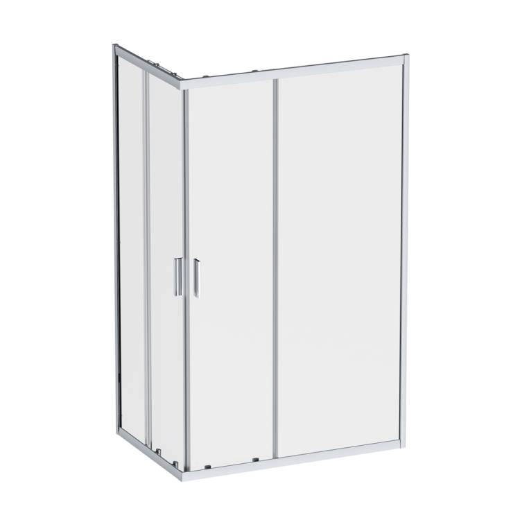 Душевой уголок Am.Pm Gem W90G-403-120280-MT профиль хром, стекло прозрачное, 120x80