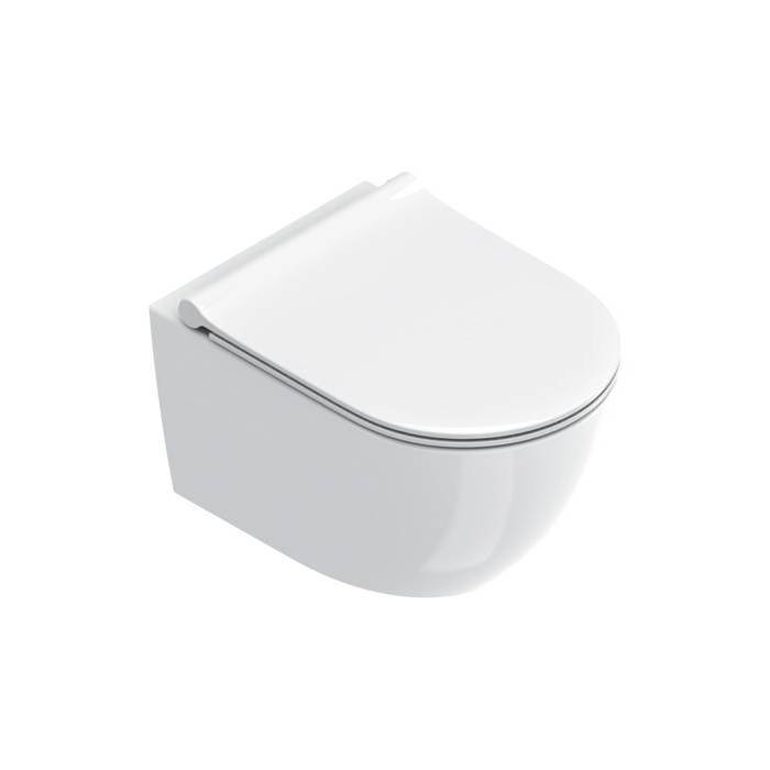 Унитаз подвесной Catalano Sfera 0551200021 + 0511500001 + 9056060000 безободковый, с крышкой-сиденьем микролифт