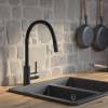 Смеситель для кухни IDDIS Kitchen 360 K36BLJ0i05 черный, с гибким изливом фото 2
