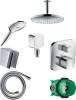 Душевой комплект Hansgrohe Raindance Select E 300 27337000+26520000+28331000+28272000+27414000+15771000+1800180
