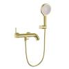 Смеситель для ванны Elghansa Radiant 2347181-MattGold с душевым комплектом, матовое золото