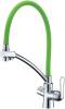 Смеситель для кухни Lemark Comfort LM3070C-Green с гибким изливом