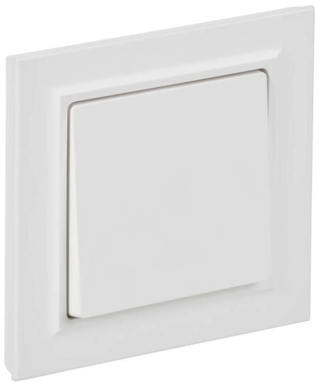 Выключатель 1-клавишный IEK Brite BR-V10-0-10-K91-F арктический белый