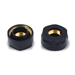 Комплект резьбовых соединений Primoclima Armature PCS15BMB для медной трубы Ø15x3/4”, черный матовый