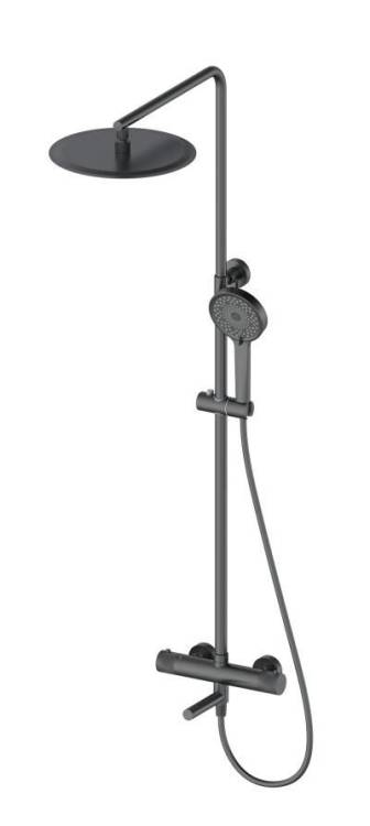 Душевая стойка Oliveeka Y OL-739902-BGM оружейный металл