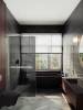 Душевая перегородка MaybahGlass MGD-729-5у 79x195, стекло графит 8 мм, профиль хром матовый фото 2