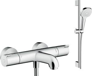 Душевой комплект Hansgrohe Ecostat 1001 CL ВМ 13201000 термостат + душевой гарнитур Croma Select E Vario 26582400