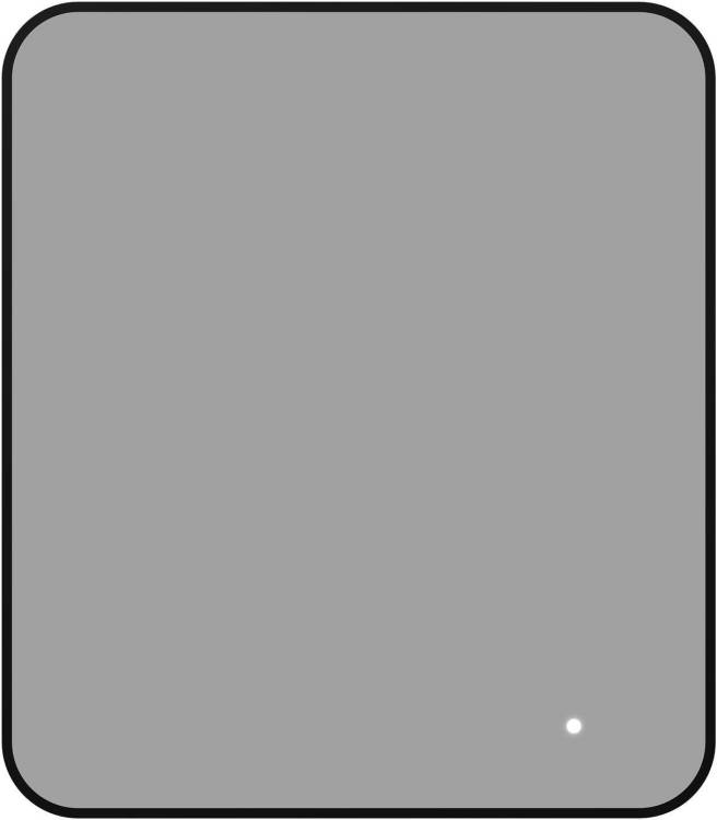 Зеркало Aquanet Контур 00367650 LED подсветка, черное, 80x70