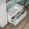 Тумба с раковиной Kerama Marazzi Modula белая глянцевая, 100 см, раковина CU.wb.100 фото 2