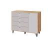 Комод ТЭКС Катрин-13 00-00185339 дуб крафт золотой, сантьяго софт