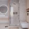Душевой уголок Niagara Nova NG-66-10A-A80-34 профиль хром, стекло прозрачное, 100x80x195 фото 3