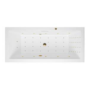 Акриловая ванна Excellent Heaven Slim 180x80 WAEX.HEV18S.NANO.GL с гидро и аэромассажем, 